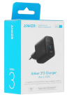 Anker 313 Сетевое зарядное устройство | 45W | Быстрая зарядка USB-C | Мощное зарядное устройство для ноутбуков и смартфонов | Цвет: Black