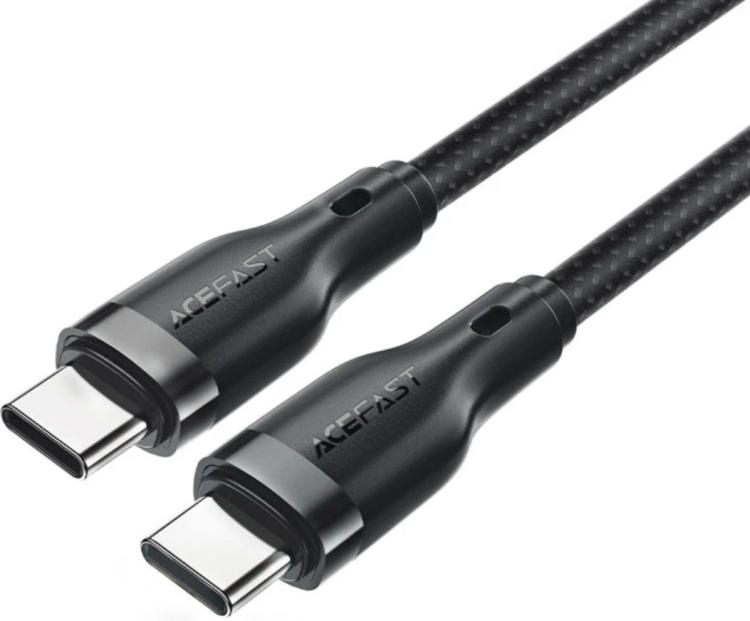Acefast C8-03 Зарядный дата кабель USB-C To USB-C | Длина: 1.2м | черный