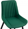 Woodville Стул на металлокаркасе "Седа" велюр зеленый | Ширина - 50; Глубина - 56; Высота - 82 см