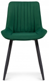 Woodville Стул на металлокаркасе "Седа" велюр зеленый | Ширина - 50; Глубина - 56; Высота - 82 см