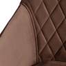 Tetchair Кресло BREMO (mod. 708) ткань/металл, 58х55х83 см, высота до сиденья 48 см, коричневый barkhat 12/черный 17204