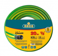 RACO Шланг CLASSIC 1/2", 20 м, 25 атм, трёхслойный, поливочный, армированный, 40306-1/2-20_z01