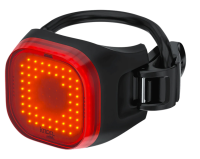 Knog Blinder Mini Square Rear | Задний велофонарь | Сверхъяркий LED 30 люмен | Компактный квадратный дизайн | USB-зарядка | Резиновое крепление (One Size) | Водонепроницаемый IPX6 | Велосипедные аксессуары