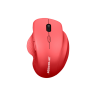 Беспроводная мышь с бесшумными клавишами Jet.A Comfort OM-U65G красная (800/1200/1600dpi, сенсор Pixart 3065, покрытие Rubber Oil, 6 кнопок (вкл. колесо прокрутки), 5млн нажатий осн. кнопки/3млн бок. кнопки, USB)
