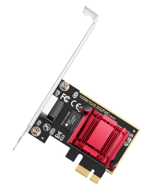 Сетевой адаптер PCI Express со скоростью Cudy PE25 |20х50х72мм | 2,5 Гбит /с |6971690791483