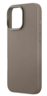 Uniq Чехол из искусственной кожи для iPhone 16 Pro MAX | HYBRID LYDEN (MagSafe) | FLINT GREY