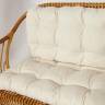 Tetchair КОМПЛЕКТ " NEW BOGOTA " ( диван + 2 кресла + стол со стеклом ) /с подушками/ ротанг, кр:61х67х78,5см, дв:108х66х78,5см, ст:D60х56,5см, Honey (мед) 10086