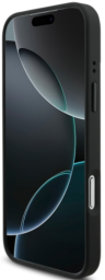 BMW Чехол для iPhone 17 Pro с поддержкой MagSafe, M-series PU Perf/Smooth Tricolor Metal logo & Cam Hard Blk