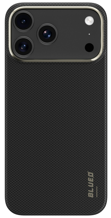BlueO Чехол для iPhone 17 Pro Max, Air Aramid fiber | Kevlar | Совместим с MagSafe | 600D | Black
