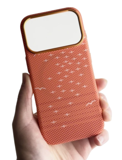 zetzet Чехол на iPhone 17 Pro Max поликабонат MagSafe Orange