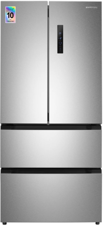 Meferi Холодильник MFR83IX | ВхШхГ: 183х83,3х63,6 см | Общий объем: 436 л | Total No Frost | Автономное сохранение холода: до 12 часов | FRENCH DOOR ULTRA