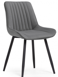 Woodville Стул на металлокаркасе "Седа" темно-серый | Ширина - 50,5; Глубина - 57; Высота - 83 см