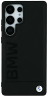 BMW Чехол для Samsung S25 Ultra из натуральной кожи Signature Leather Logo imprint Metal logo Hard Black
