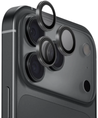 Uniq Стекло для камеры для iPhone 18 Pro OPTIX AluGuard Graphite Black