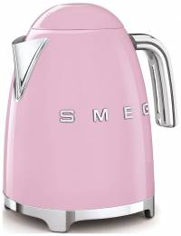 Чайник SMEG KLF03PKEU электрический, объем: 1,7 л, мощность: 2400 Вт, корпус из нержавеющей стали, розовый, Стиль 50-х г.