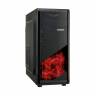 Корпус Miditower ExeGate EVO-8207 Black-Red light, ATX, <без БП>,  1*USB+1*USB3.0, HD Audio <EX281255RUS>