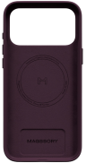 Magssory чехол для iPhone 18 Pro Max | Совместим с MagSafe | Burgundy, экокожа