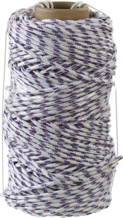 Сибин Фал d 6 мм 320 кгс 16-прядный плетёный полипропиленовый с полипропиленовым сердечником, бухта 100 м