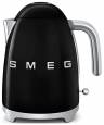 Чайник Smeg KLF03BLEU электрический\ объем: 1.7 л , мощность: 2400 Вт, корпус из нержавеющей стали, черный,Стиль 50-х г.