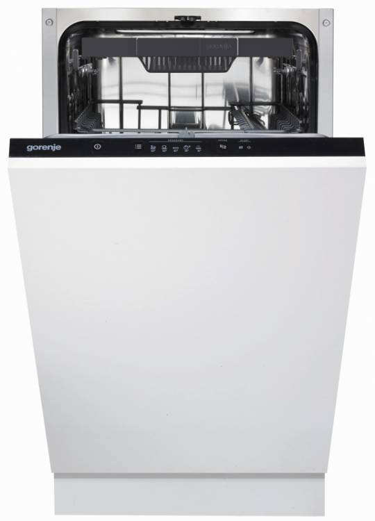 Встраиваемая посудомоечная машина Gorenje GV520E10 / расход воды - 9.5 л, кол-во комплектов - 11, защита от протечек, 45 см х 86.5 см х 56 см Global