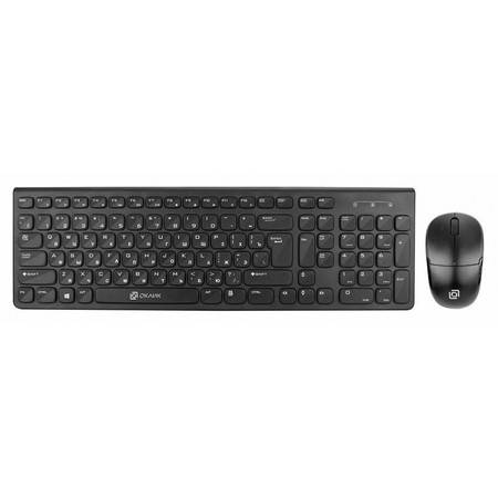 Клавиатура+мышь беспроводная Oklick 220M черный Global