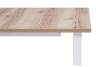 Woodville стол раскладной Лота Лофт 120 25 мм дуб делано светлый / матовый белый , материал столешницы - ЛДСП , 120см+40см*74см*75см / 489665