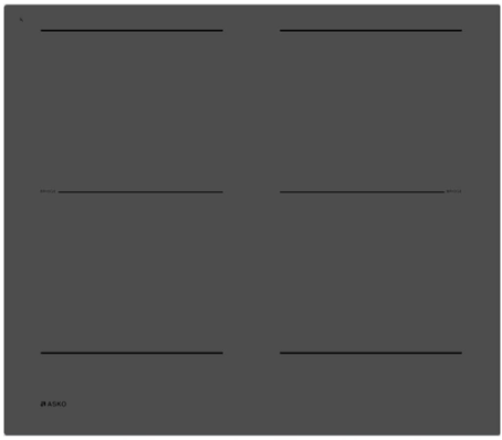 Asko Встраиваемая Индукционная стеклокерамическая панель HI2643FMG1 | индикация остаточного тепла | индукционный мост | функция Booster | количество конфорок-4 шт | 5см x 52см x 80см 