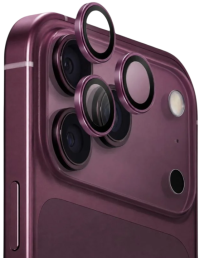 Uniq Стекло для камеры для iPhone 18 Pro OPTIX AluGuard Royal Burgund
