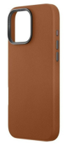 Uniq Чехол из искусственной кожи для iPhone 16 Pro MAX | HYBRID LYDEN (MagSafe) | CARAMEL