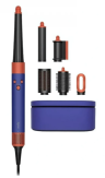 Dyson Стайлер для волос HS08 Airwrap iD Long Barrel, Vinca Blue /Topaz Orange | 1300 Вт, количество насадок 4, количество режимов 3, 27.2 х 4.8 х 4.1 см