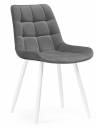 Woodville стул на  металлокаркасе "Челси" велюр темно-серый / белый , материал обивки - велюр ,  50см*60см*80см / 502093