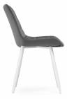 Woodville стул на  металлокаркасе "Челси" велюр темно-серый / белый , материал обивки - велюр ,  50см*60см*80см / 502093