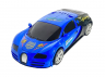 Машина трансформер Bugatti Veyron на батарейках, свет + звук, цвет: синий