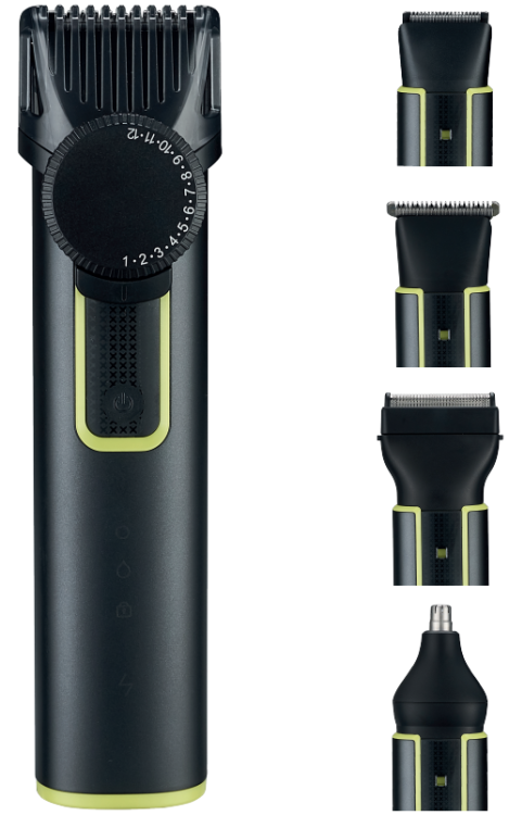 Kit Life Триммер для волос,бороды,носа,бровей и ушей KTLFQ01 Black 