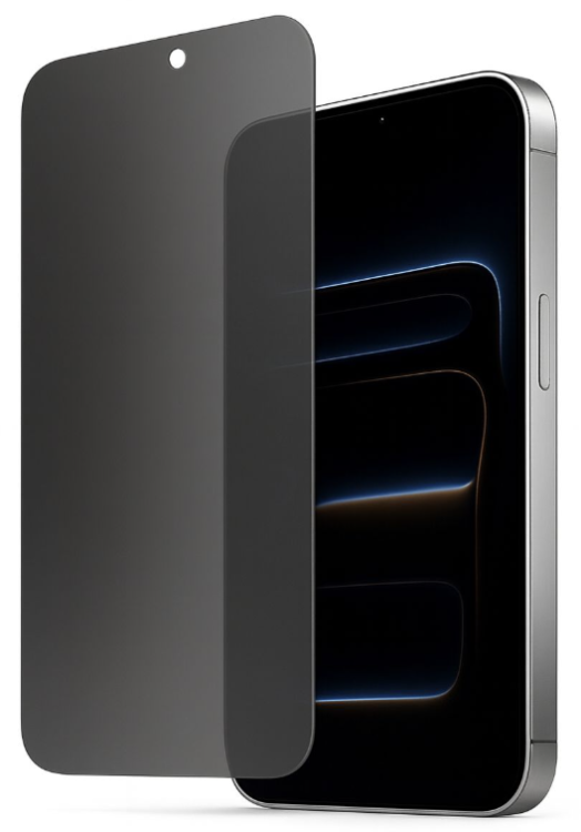 ZetZet Безрамочное защитное стекло антишпион для iPhone 17 Pro Max