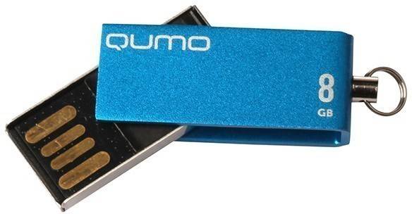 Накопитель QUMO 8GB USB 2.0 Fold Blue, цвет корпуса синий (QM8GUD-FLD-Blue)