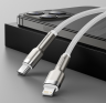Кабель USB-C BASEUS Cafule, Type-C - Lightning, 20W, 2 м, белый CATLJK-B02