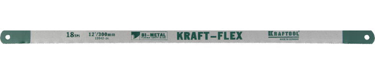 Kraftool "KRAFT-FLEX" 18TPI 300 мм 10 шт 15942-18-S10 Полотно по металлу, Bi-Metal