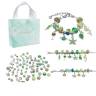 Набор для создания украшений для девочки , браслеты / в зеленом цвете , для детей от 3 лет