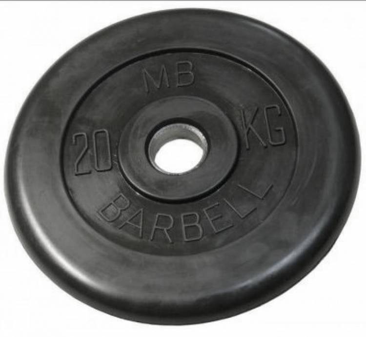 Barrbell Диск обрезиненный  (металлическая втулка) 20 кг / диаметр 31 мм