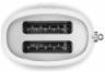 Тостер SMEG TSF01WHMEU / 2 ломтика, 6 уровней поджаривания, мощность: 950 Вт, корпус из нержавеющей стали, белый матовый, стиль 50-х г.г,