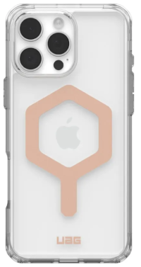 Urban Armor Gear Чехол для iPhone 16 Pro Plyo case с MagSafe, Ice/Gold