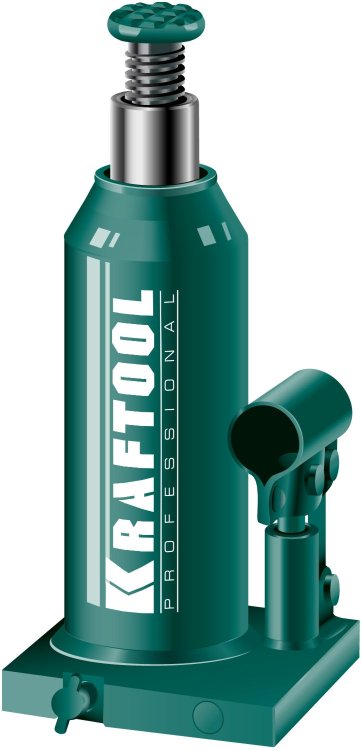 Kraftool 43462-10 Домкрат гидравлический бутылочный "Kraft-Lift", сварной, 10т, 230-456мм