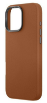 Uniq Чехол из искусственной кожи для iPhone 16 Pro | HYBRID LYDEN (MagSafe) | CARAMEL
