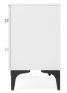 Woodville ТВ-тумба "Вестра" белый шагрень | Ширина - 133,1; Глубина - 38,3; Высота - 63,7 см