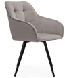 Woodville Кресло крутящееся "Идас" серый / черный глянец | Ширина - 54; Глубина - 61; Высота - 82 см