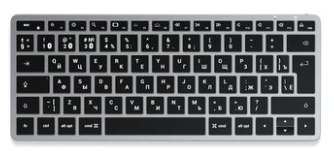 Satechi Беспроводная клавиатура Slim X1 Bluetooth Keyboard для планшетов iPad | Раскладка - Русская | Цвет- Серый космос | Подсветка клавиш-есть | Цифровой блок-нет | Интерфейс подключения-Bluetooth | Тип питания-аккумулятор | Материал корпус-металл