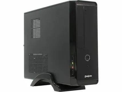 Корпус Desktop ExeGate MI-209-400W-8 (miniITX/mATX, БП M400 с вент. 8см, 2*USB, аудио, черный) <EX268700RUS>