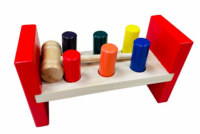 Деревянный сортер с молотком, для детей с 3-х лет 