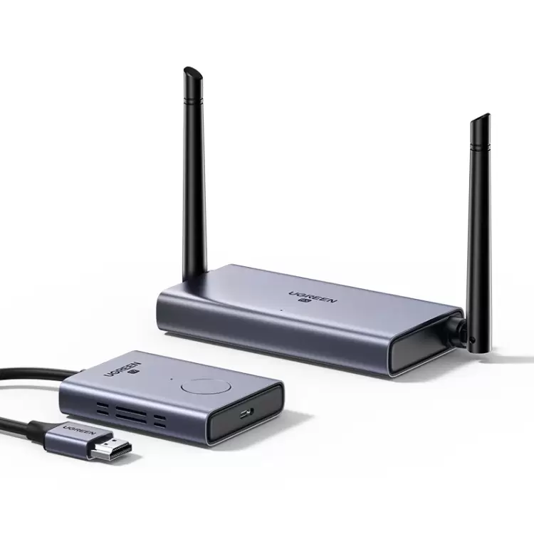 Ugreen Беспроводной удлинитель HDMI сигнала CM506 | 50м | 1080p@60H | Цвет: серый космос